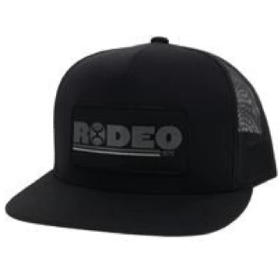 HOOEY "RODEO" GREY & BLACK LOGO TRUCKER CAP ๐งขโ