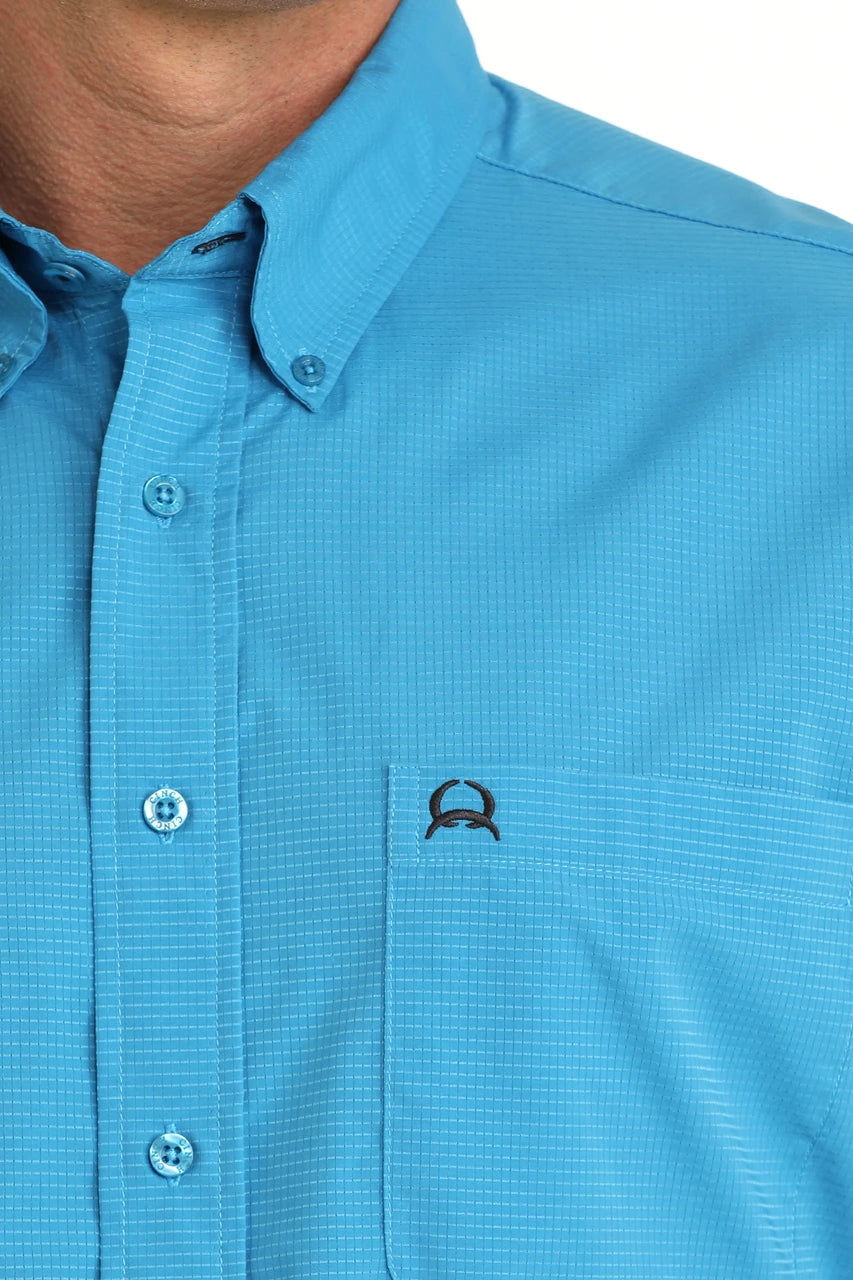 CINCH BLUE VENTED SOLID - MENS SHIRT - MTW1725004