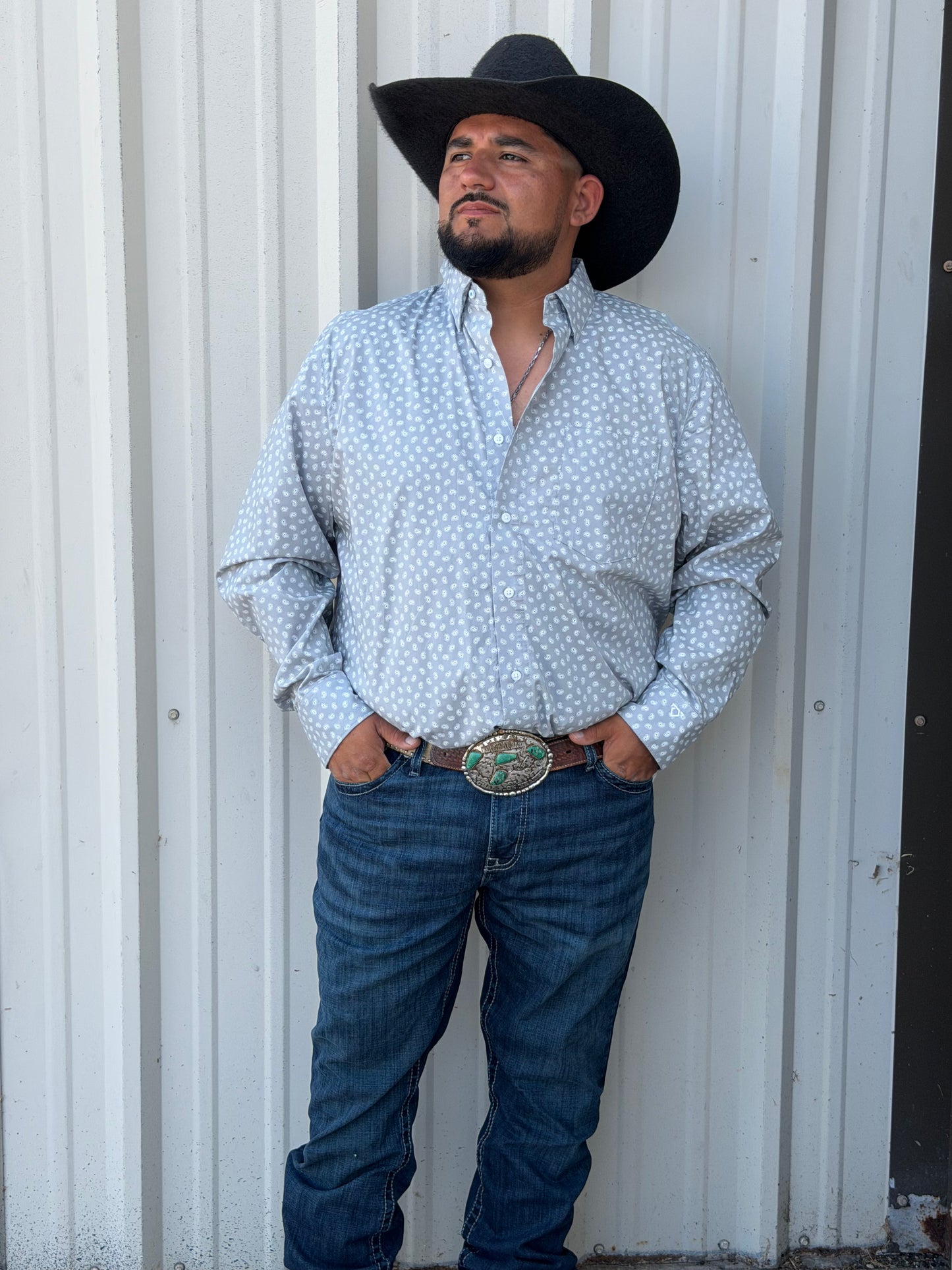 Wrangler COJO Grey Paisley LS ðŸ¤