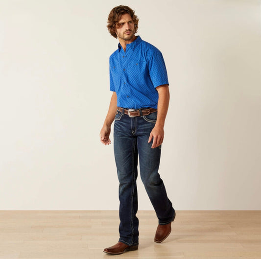 Men’s Ariat 360 Airflow Olympian Blue SS