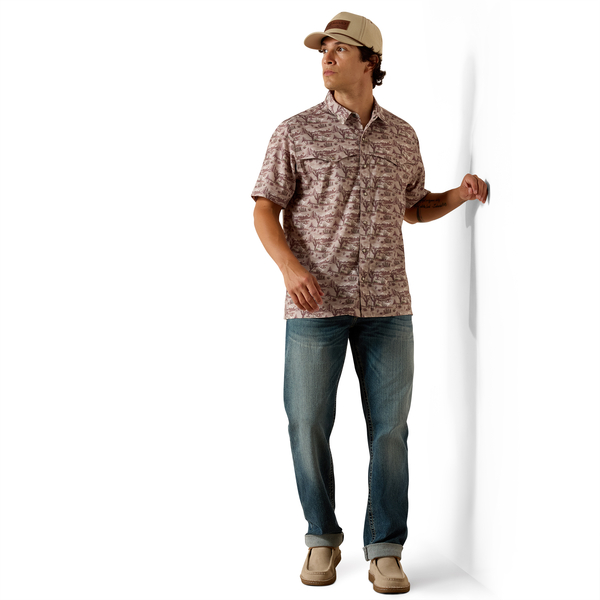 ARIAT VENTEK TUFFET LANDSCAPE PRINT - MENS SHIRT - 10073426