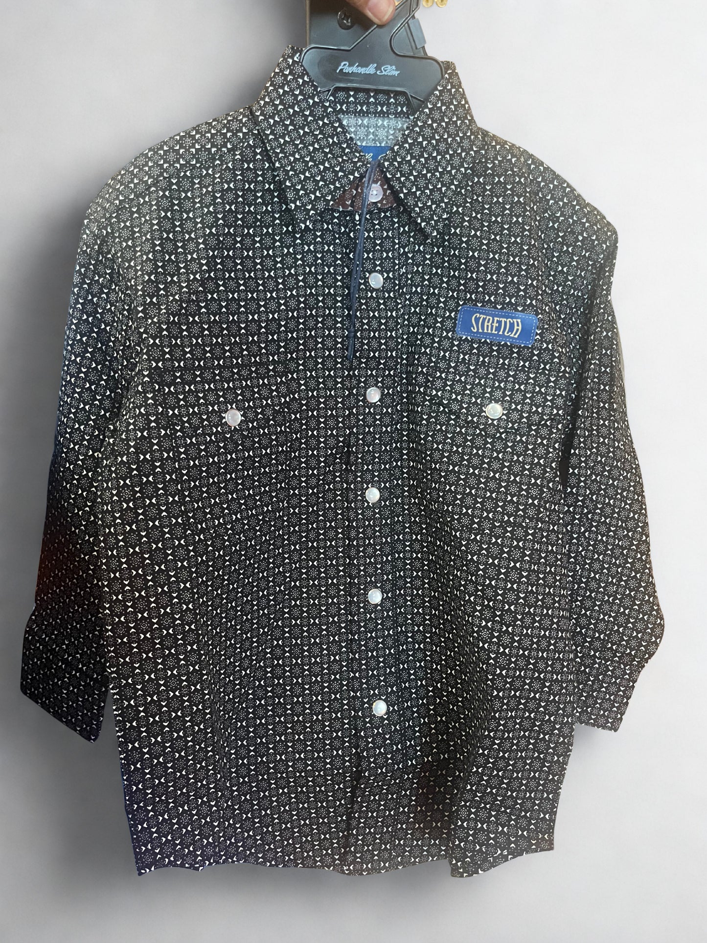 Boys Panhandle LS Black button up