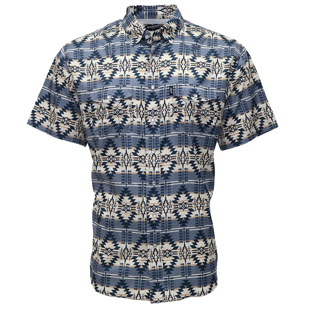 Hooey Men’s Sol Whitecap Grey SS Pearl-snap