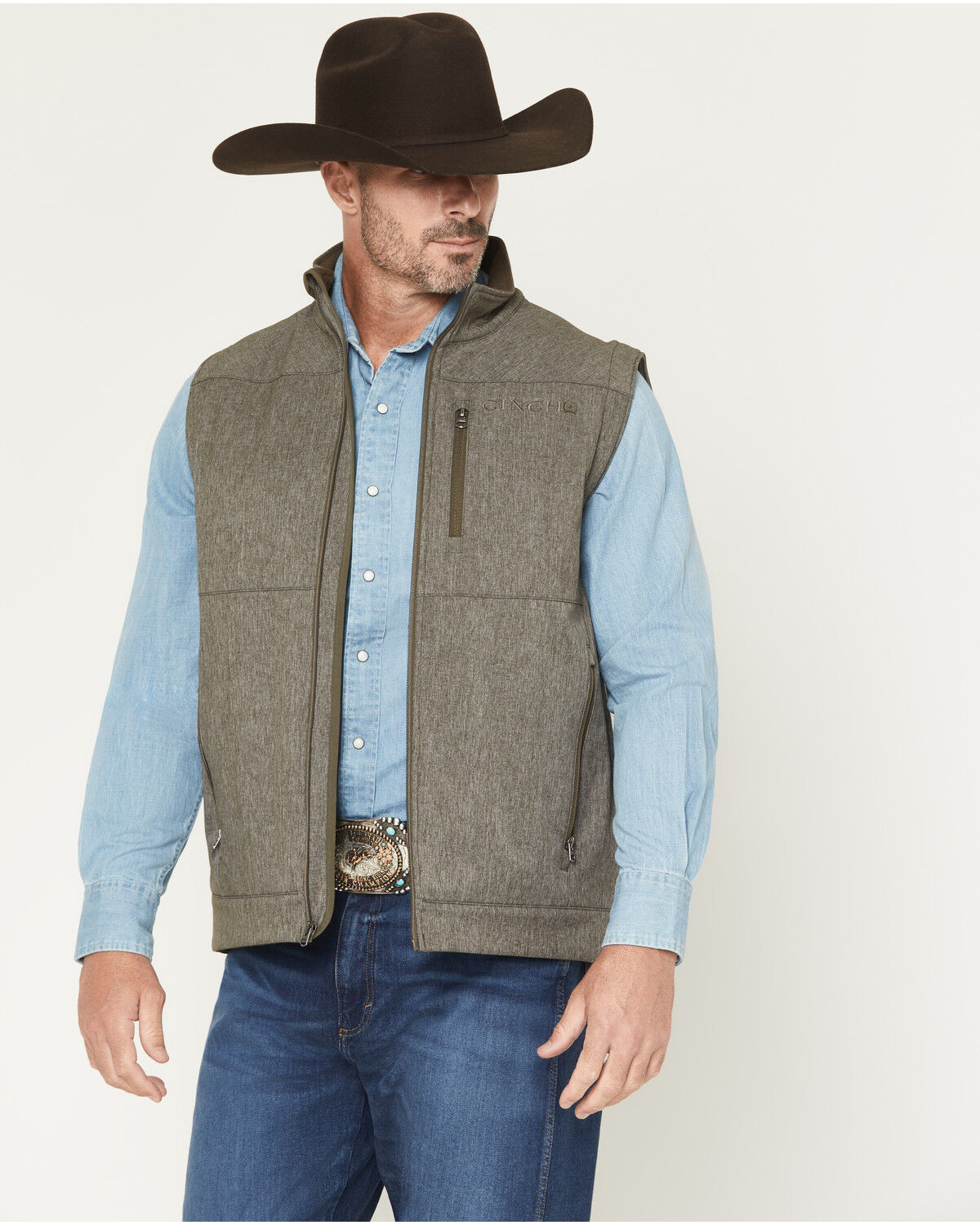 CINCH MEN'S BONDED CONCEALED CARRY SOFTSHELL VEST