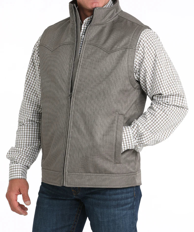 Men’s Conceal Carry Bonded Vest in Brown by Cinch MWV1592004