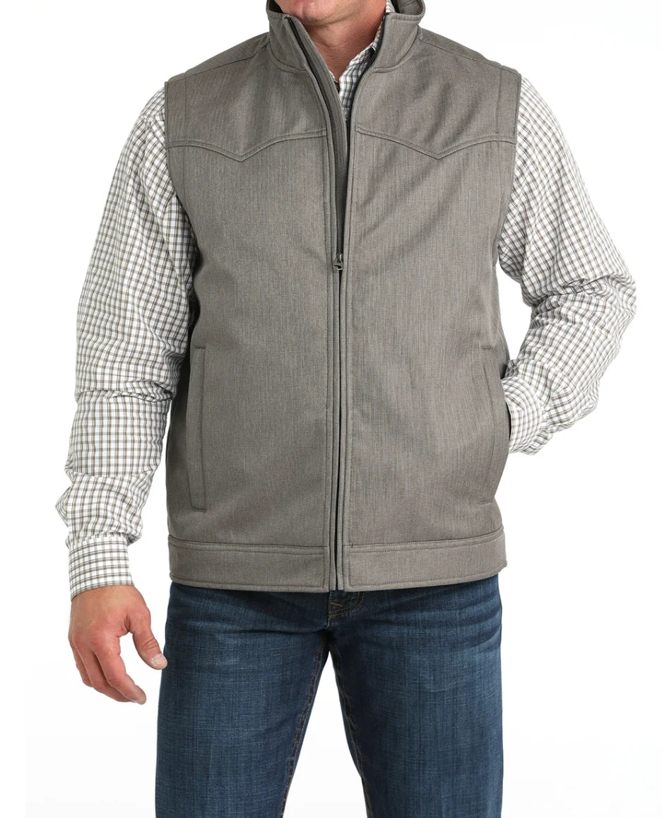 Men’s Conceal Carry Bonded Vest in Brown by Cinch MWV1592004