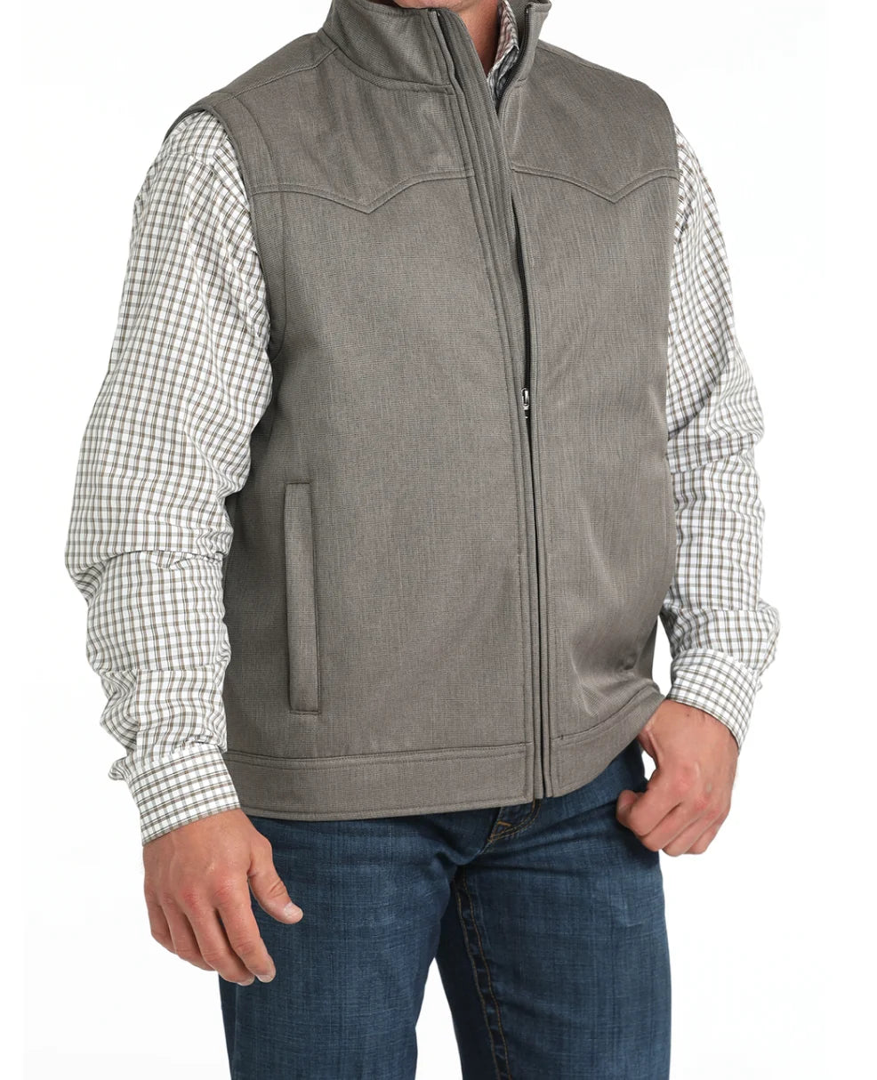 Men’s Conceal Carry Bonded Vest in Brown by Cinch MWV1592004