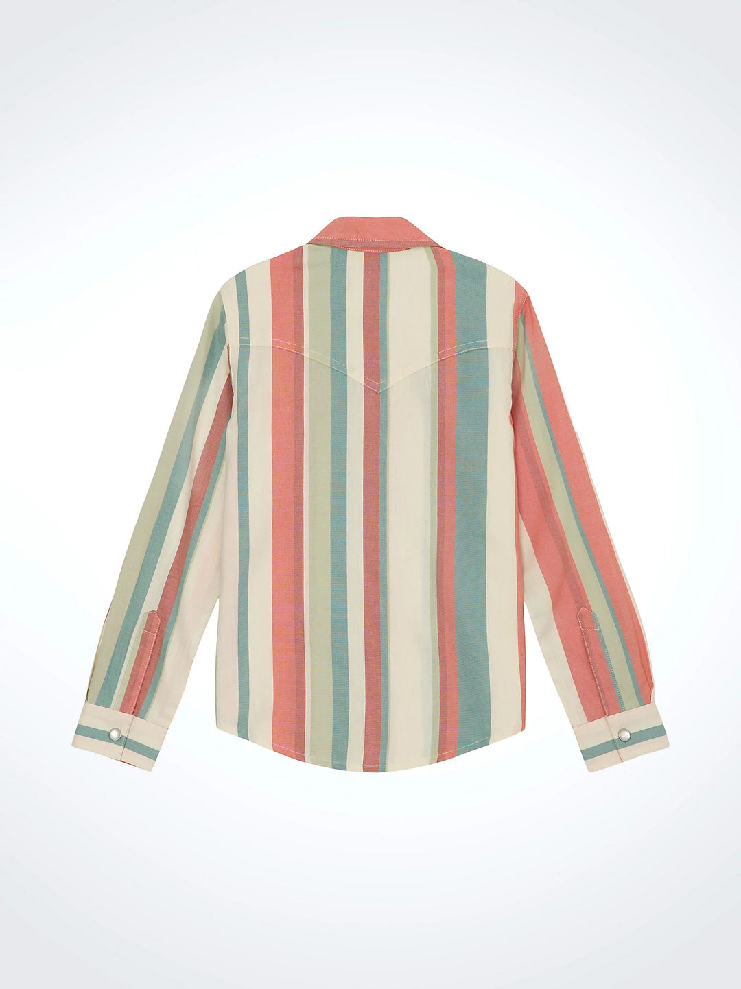 Wrangler Girl’s Coral Striple Pearlsnap