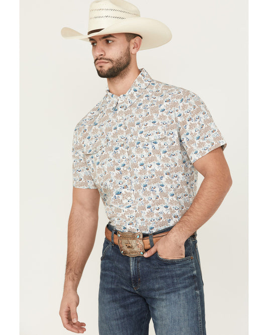 Panhandle Men’s Desert Cacti Pearl-snap