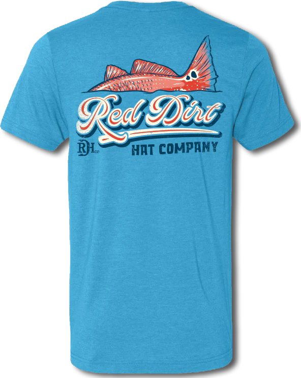 Red Dirt Hat Co Turquoise Redfish Tee