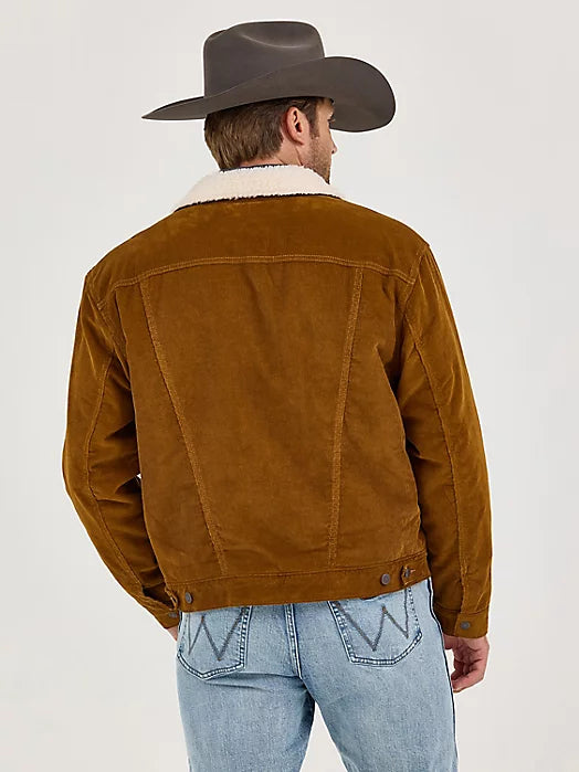 MEN'S WRANGLER® COWBOY CUT® SHERPA LINED CORDUROY JACKET