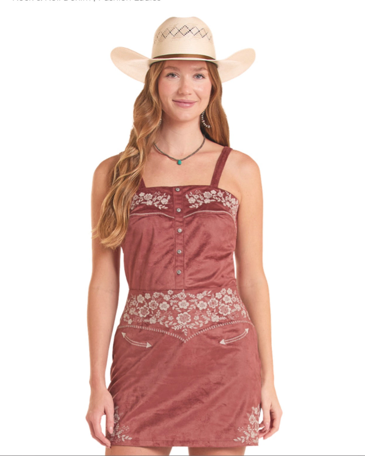 Rock & Roll Women’s Suede Tank Top-wine