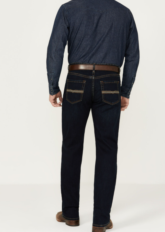 Rock&Roll Denim Vintage Rope Stitch Stackable Bootcut Jeans - Dark Wash