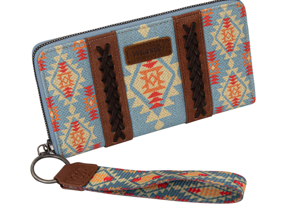 Montana West × Wrangler Wristlet Western Wallet Boho Aztec Credit Card Holder