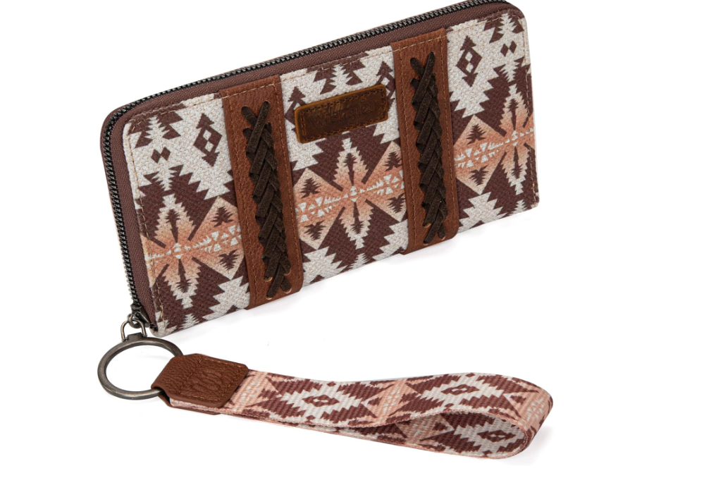 Montana West × Wrangler Wristlet Western Wallet Boho Aztec Credit Card Holder