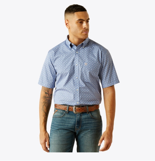 Ariat Men's Dixon SS Shirt-Blue