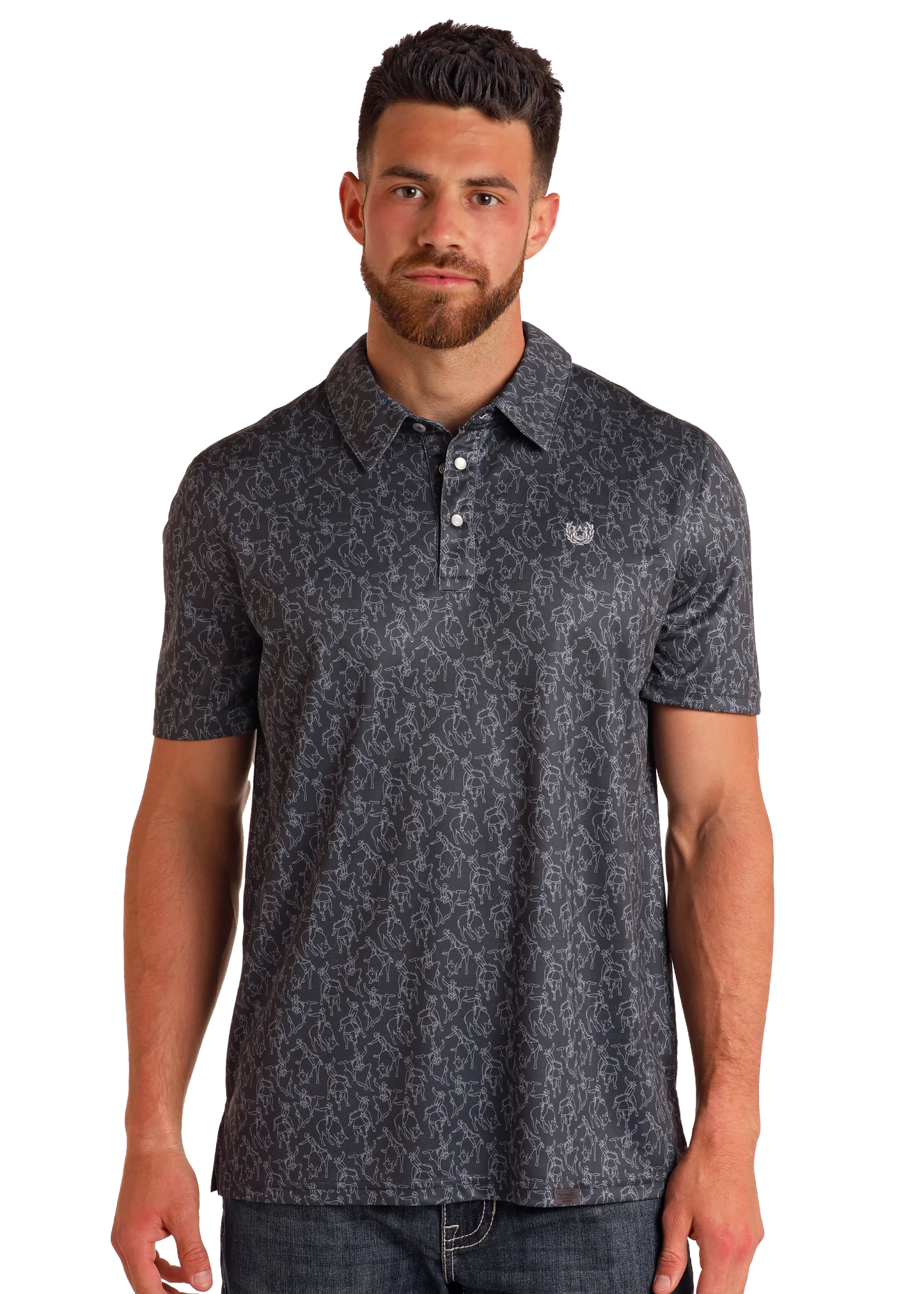 Panhandle SS Polo Snap - Black