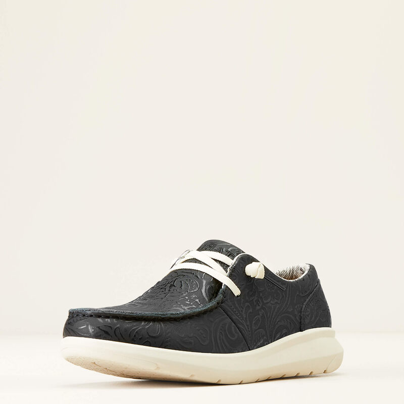 Women’s Ariat Hilo Shoes - Black Floral Embossed