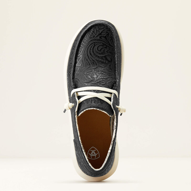 Women’s Ariat Hilo Shoes - Black Floral Embossed