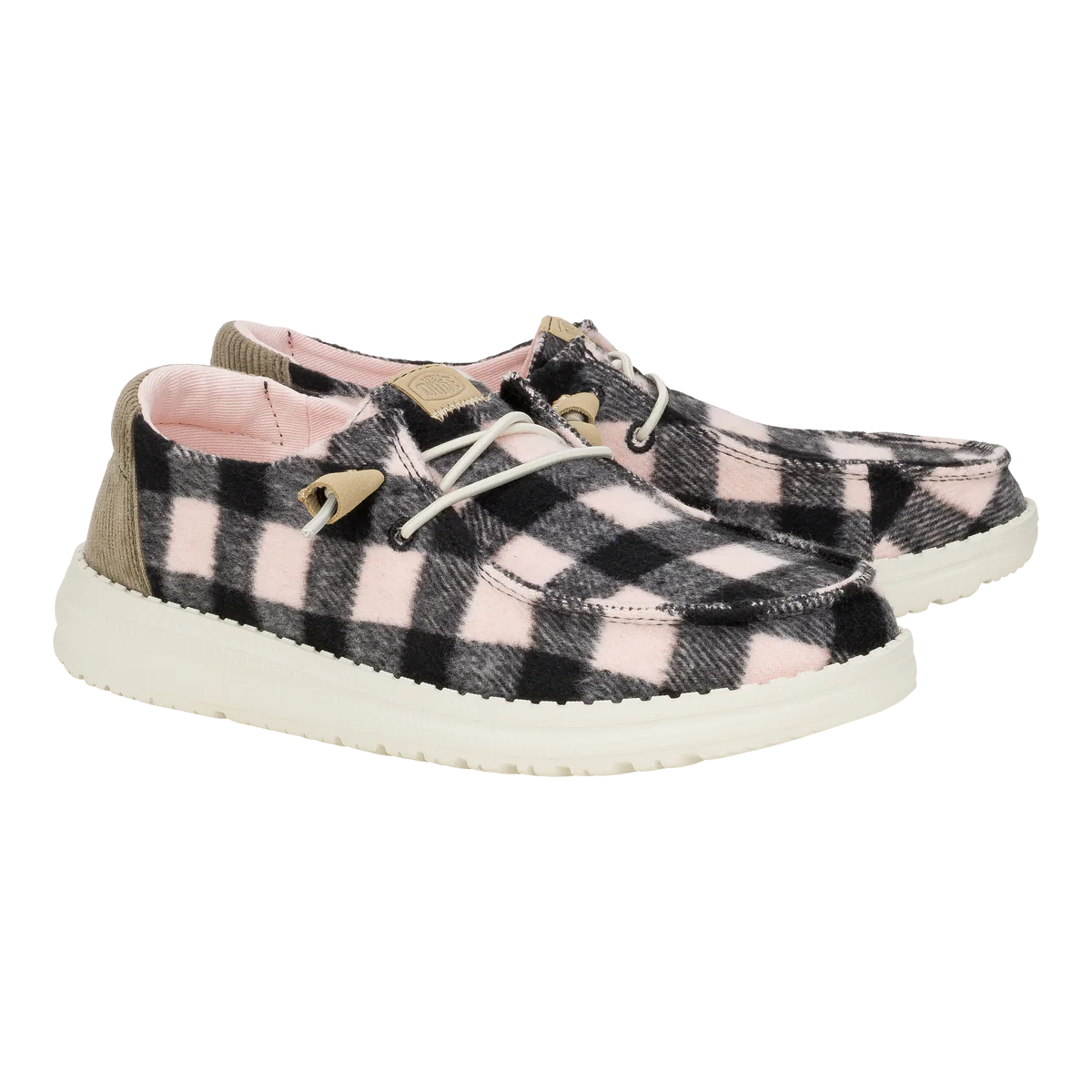 Wendy Buffalo Plaid Pale Pink/Blk