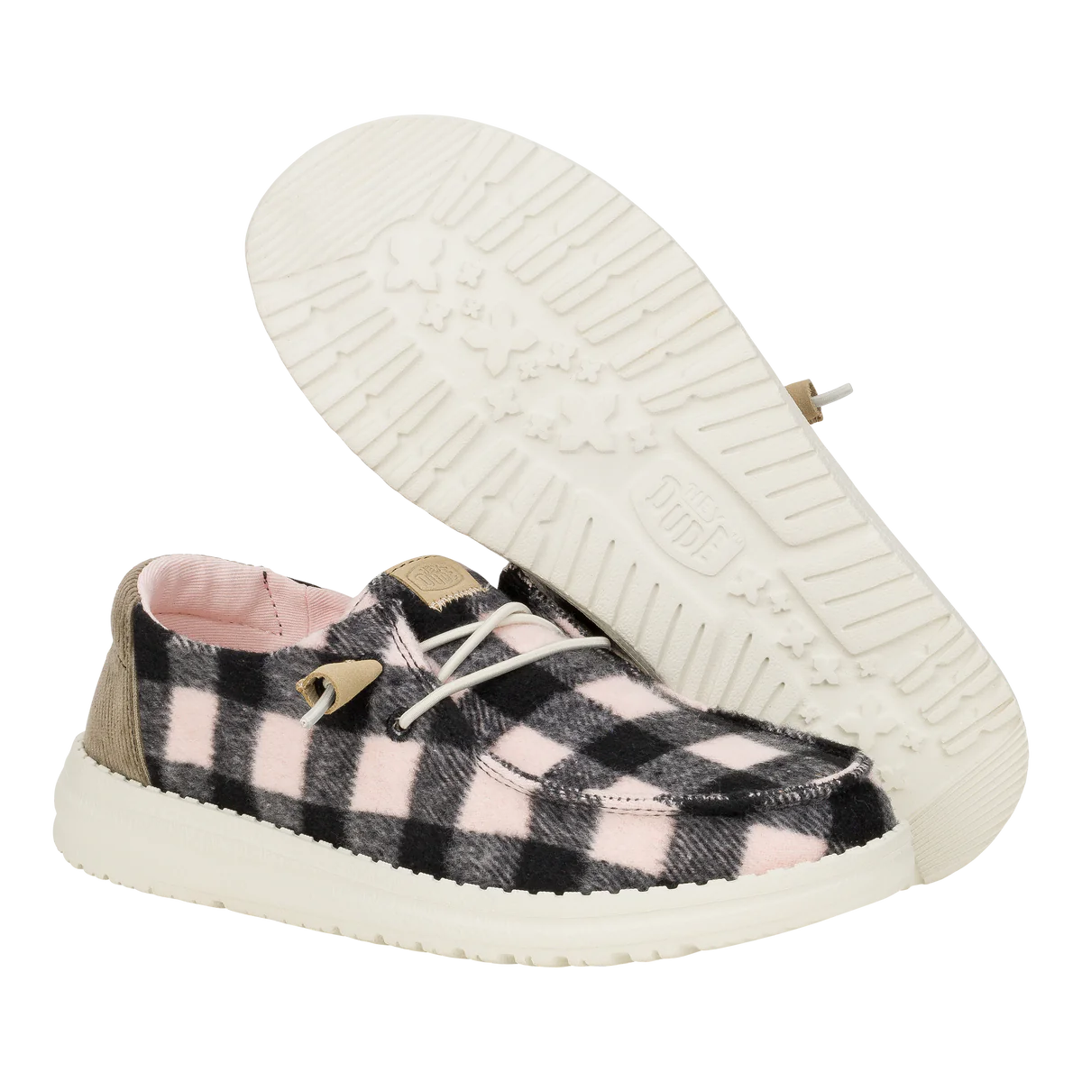 Wendy Buffalo Plaid Pale Pink/Blk