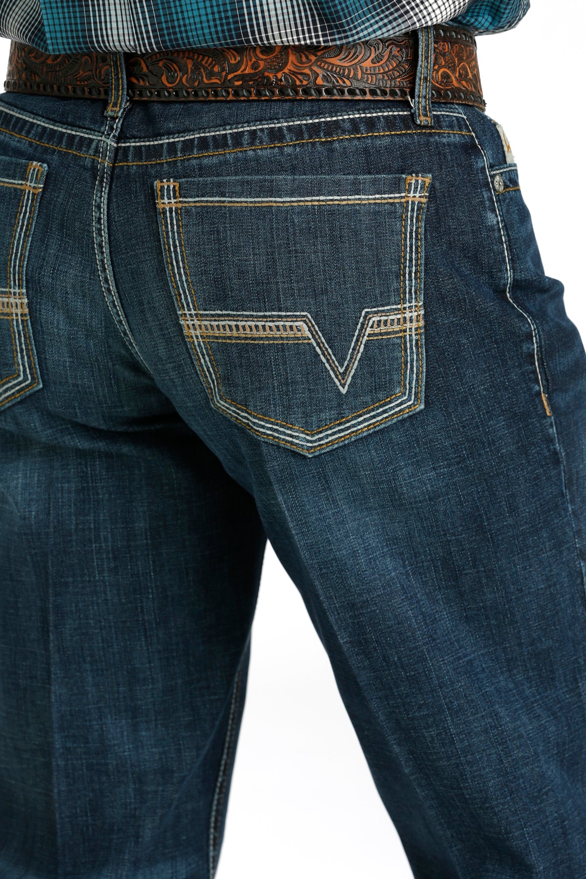 Cinch Grant Relaxed Boot Cut Jeans - Dark Wash