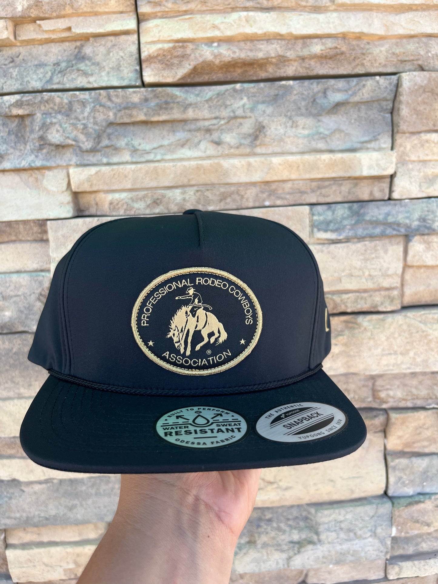 Hooey PRCA Gold/Black Patch Cap