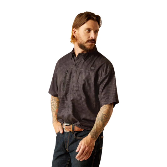 Men’s Ariat VentTEK S/S Shirt - Black Print