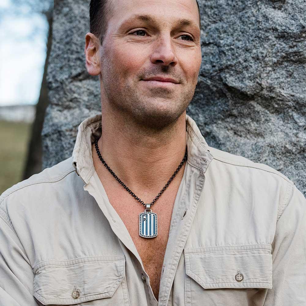 Independence Day Flag Necklace