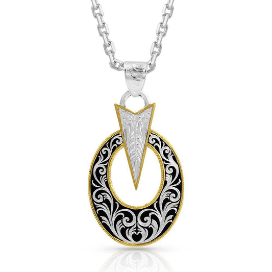 Montana Silversmiths Striking Oval Necklace