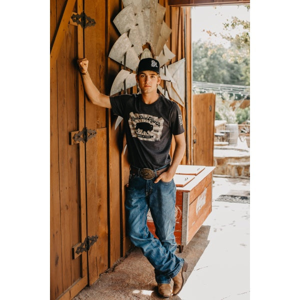 Red Dirt Founded Grey Tee