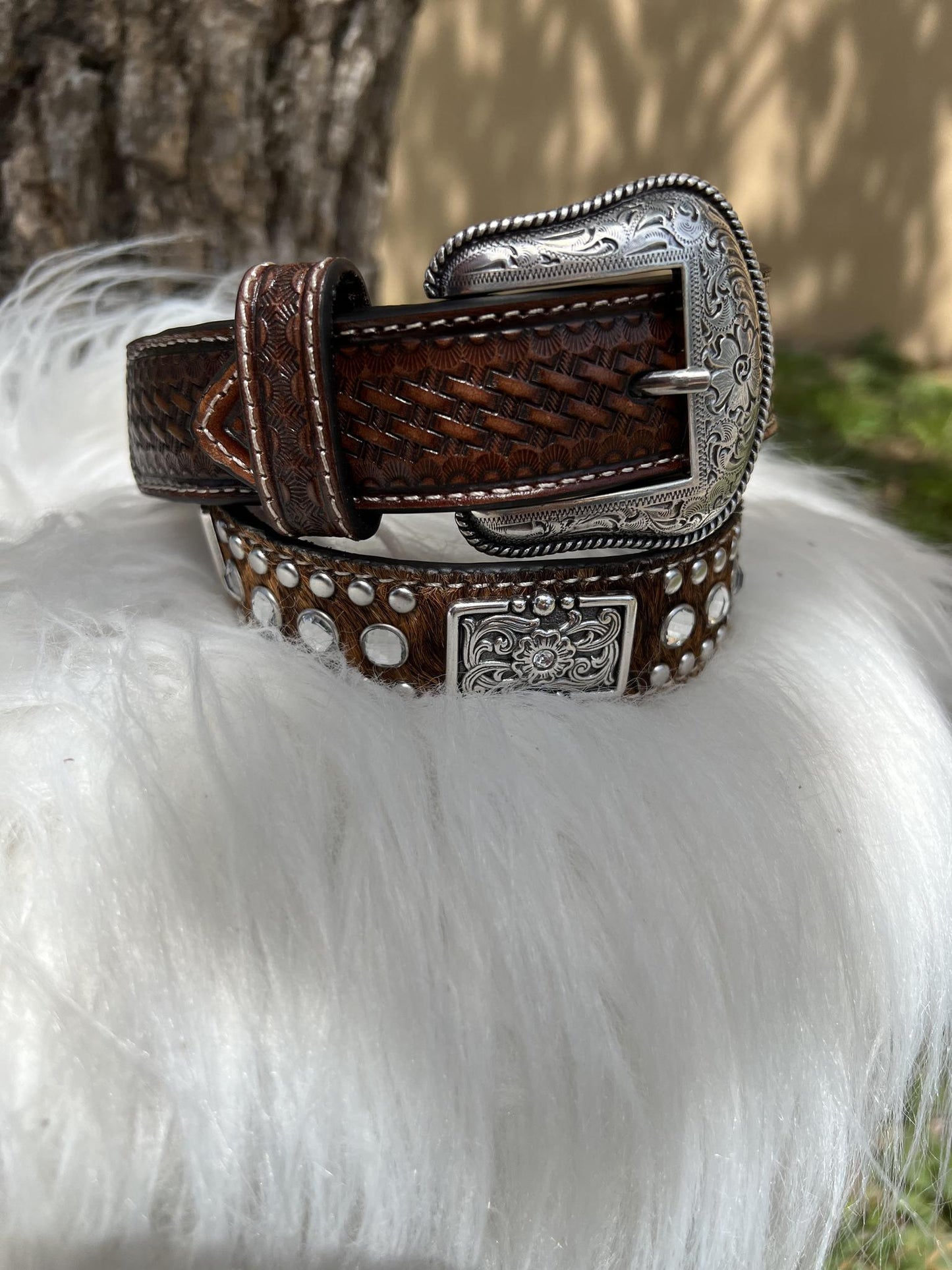 Kids Cowhide Belt
