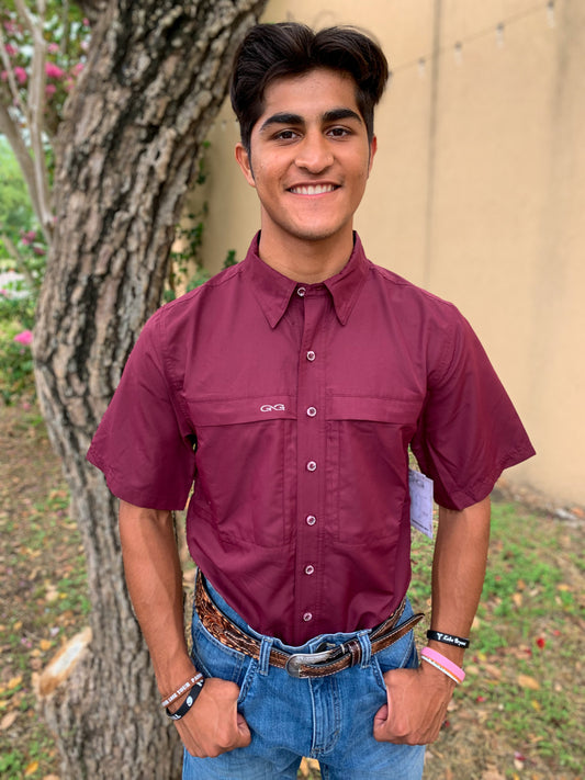 Maroon Microfiber Shirt