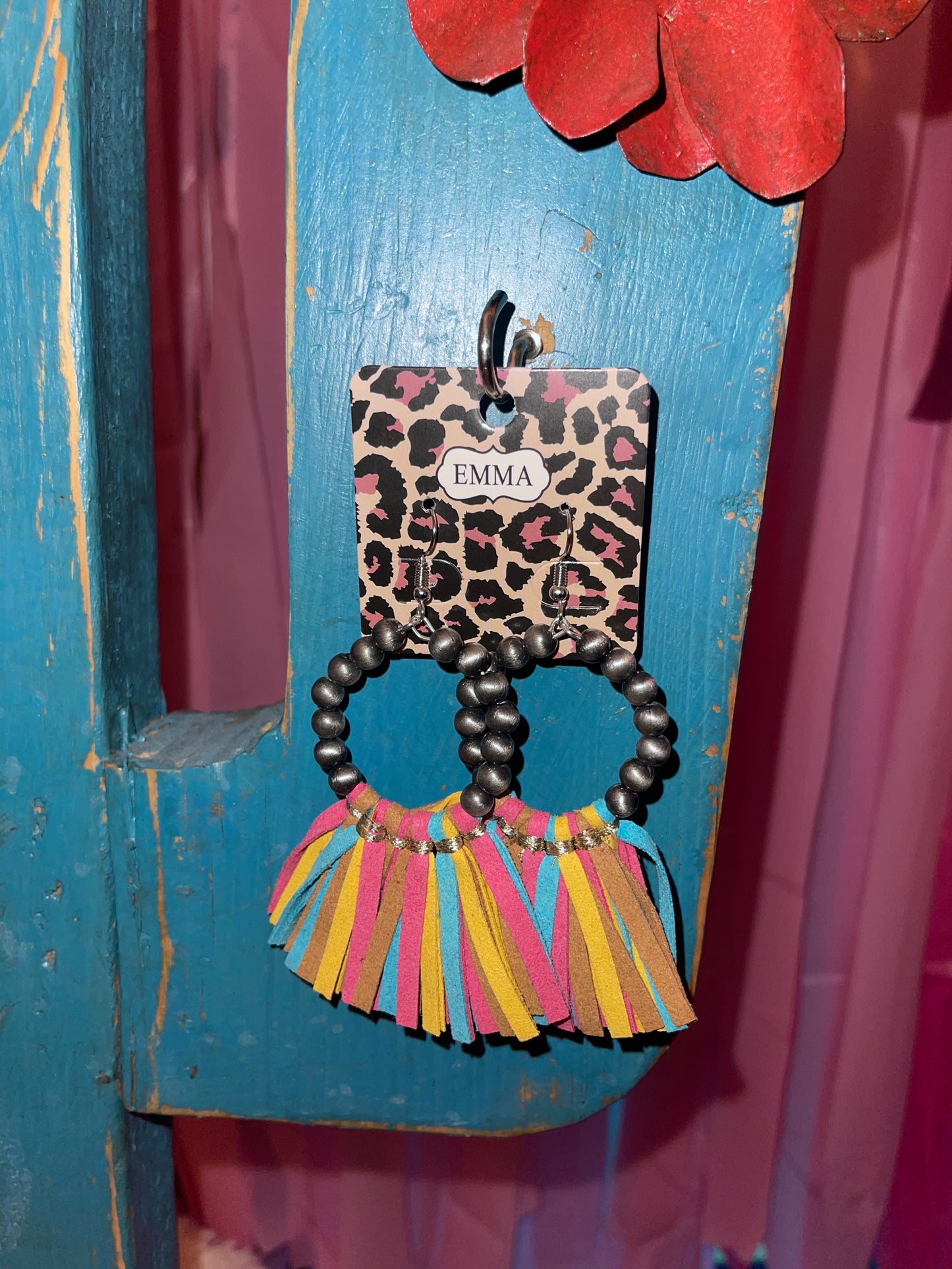 Rainbow Fringe Earrings