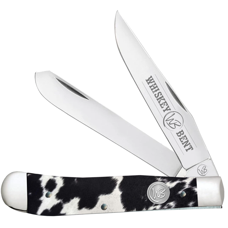 Whiskey Bent Black Hide Trapper Knife