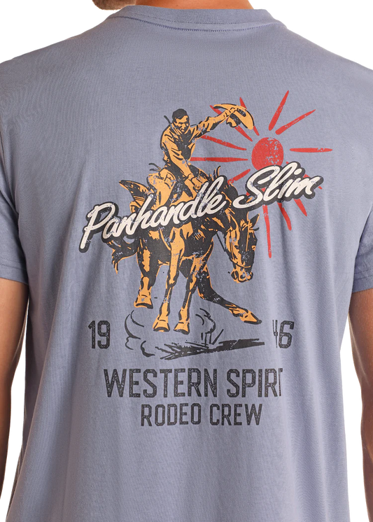 Rock & Roll Mens Graphic Tee Indigo
