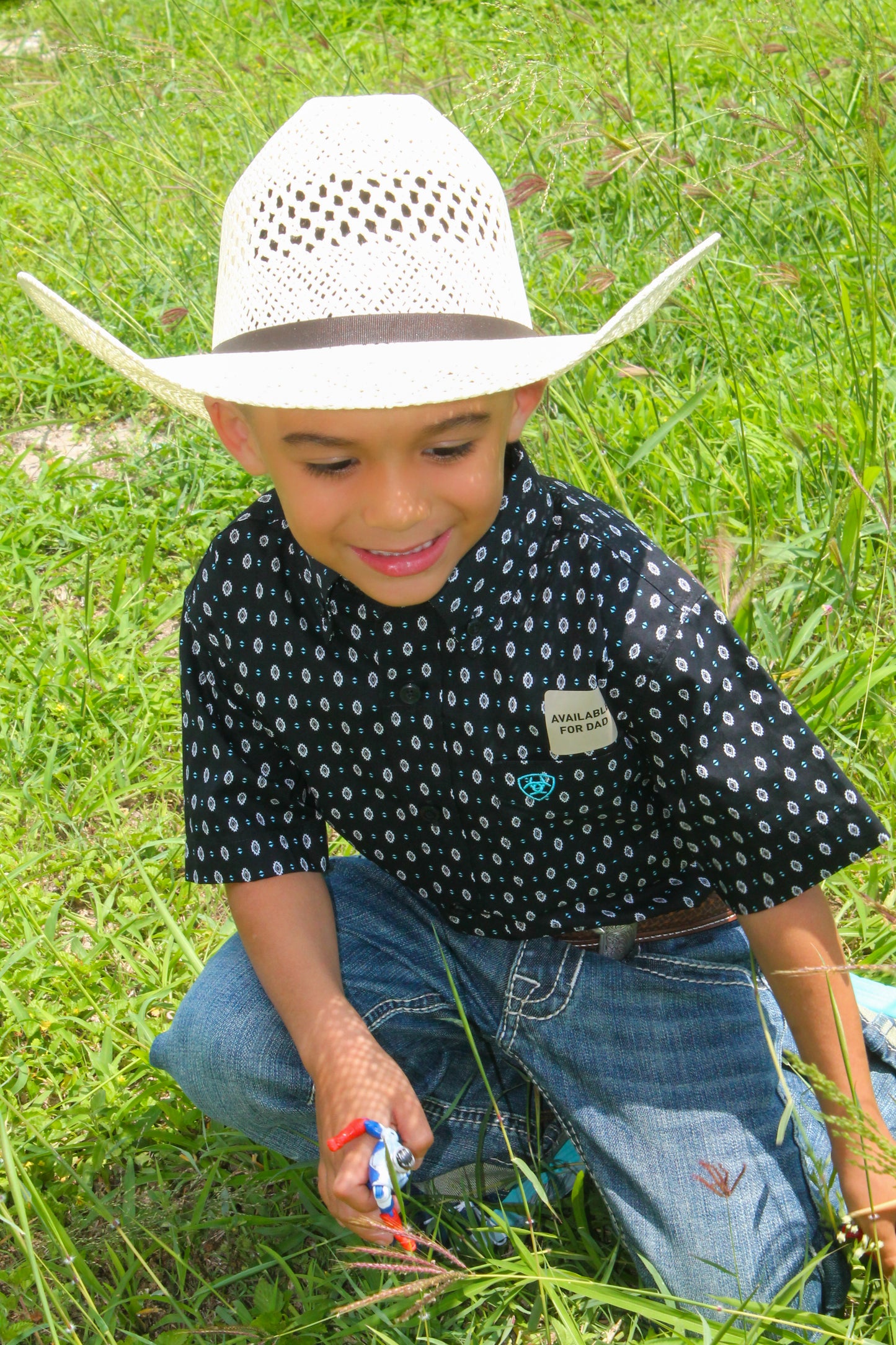 Boy's Steele SS Button-up Black