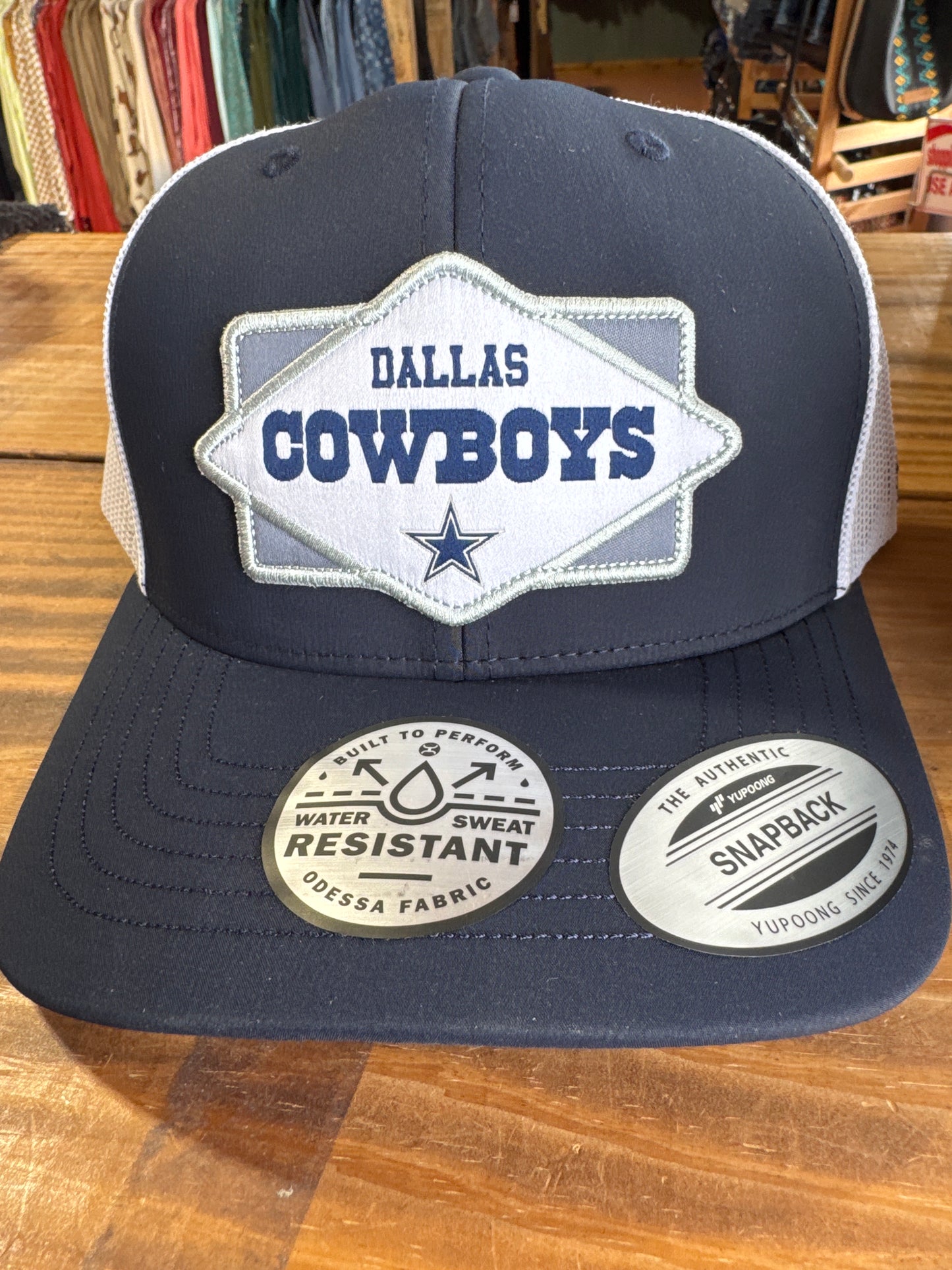 Dallas NV/WH Grey Diamond Patch