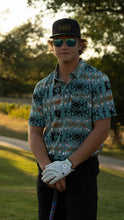 Load image into Gallery viewer, &quot;HOT SHOT&quot; TURQUOISE W/AZTEC POLO
