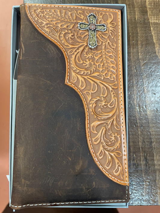 Tooled Rodeo Wallet/ Metal Cross