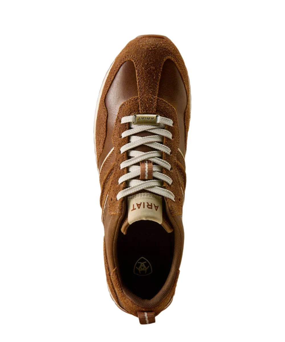 Ariat Men's Tumble Brown Suede & Georgia Clay Ranch Runner Shoe 🤠
