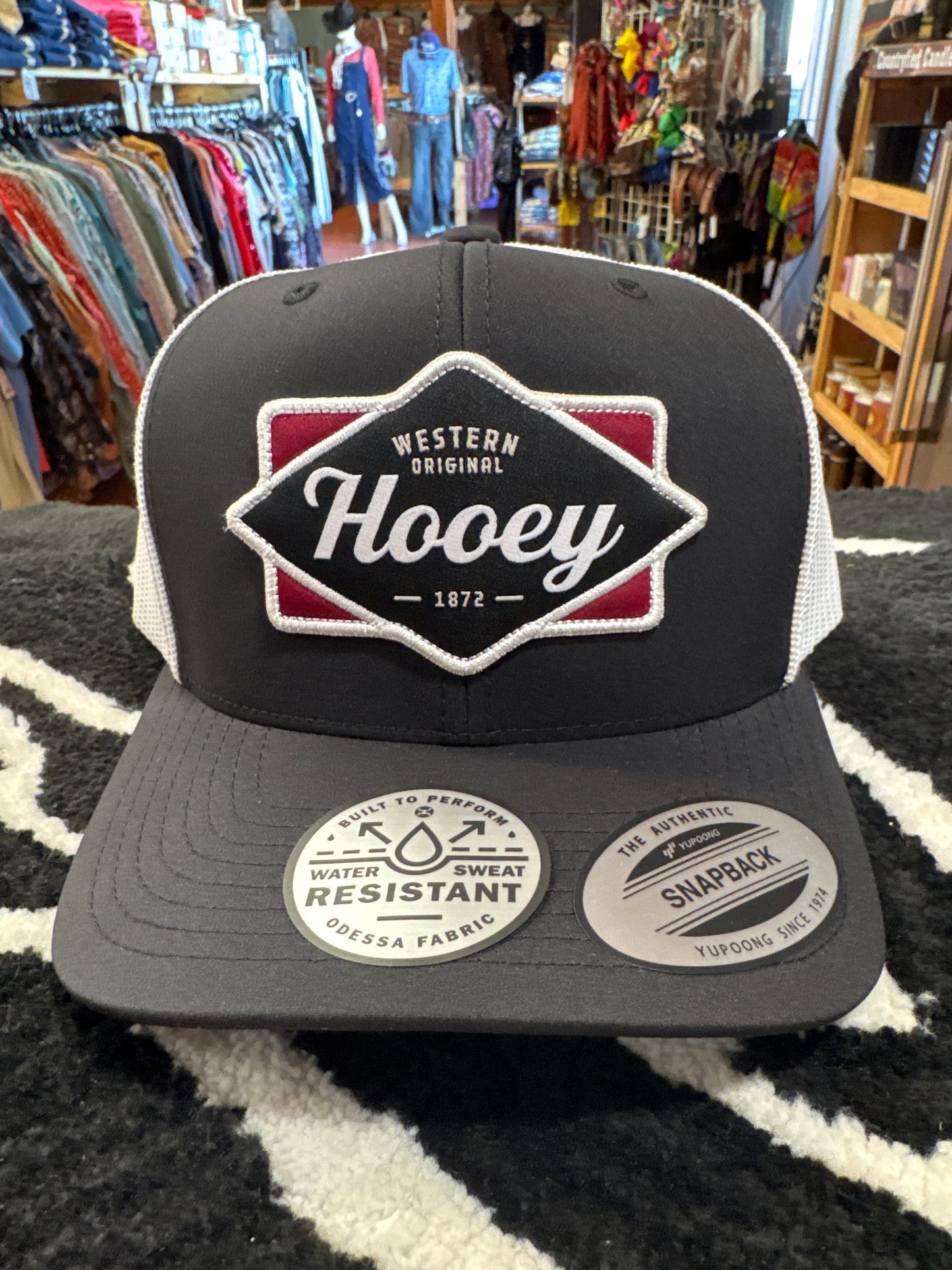 Hooey Diamond Blk/Red Cap