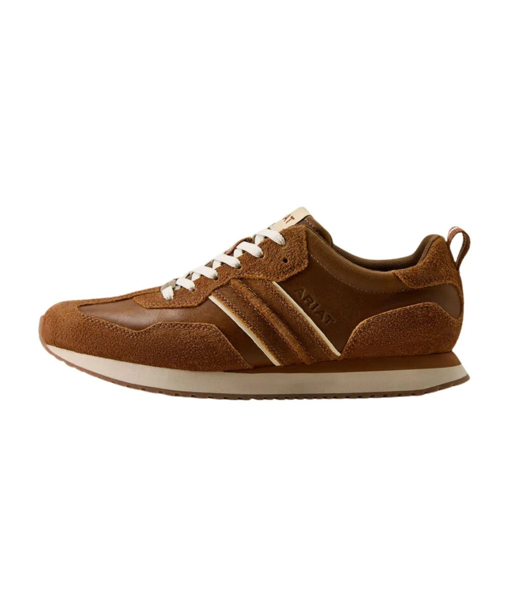 Ariat Men's Tumble Brown Suede & Georgia Clay Ranch Runner Shoe 🤠