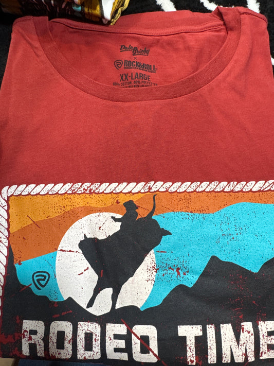 Rodeo Time Tee- Red