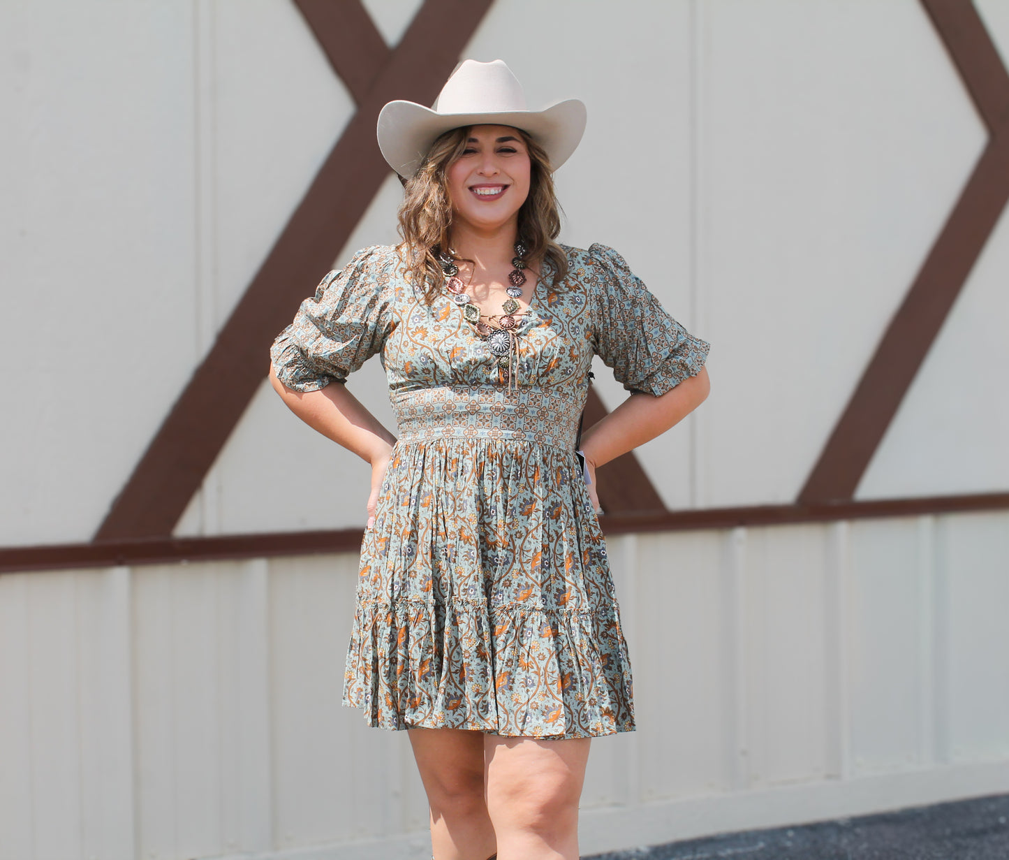 Rock&Roll Women's Mixed Print Mini Dress