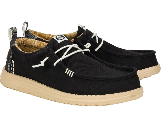 Wally Hickory Denim- Blk/Tan