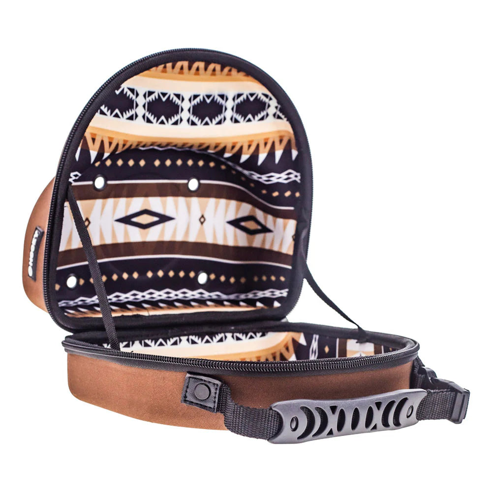 CAP CARRIER - BROWN W/BLACK/BROWN & TAN AZTEC INTERIOR