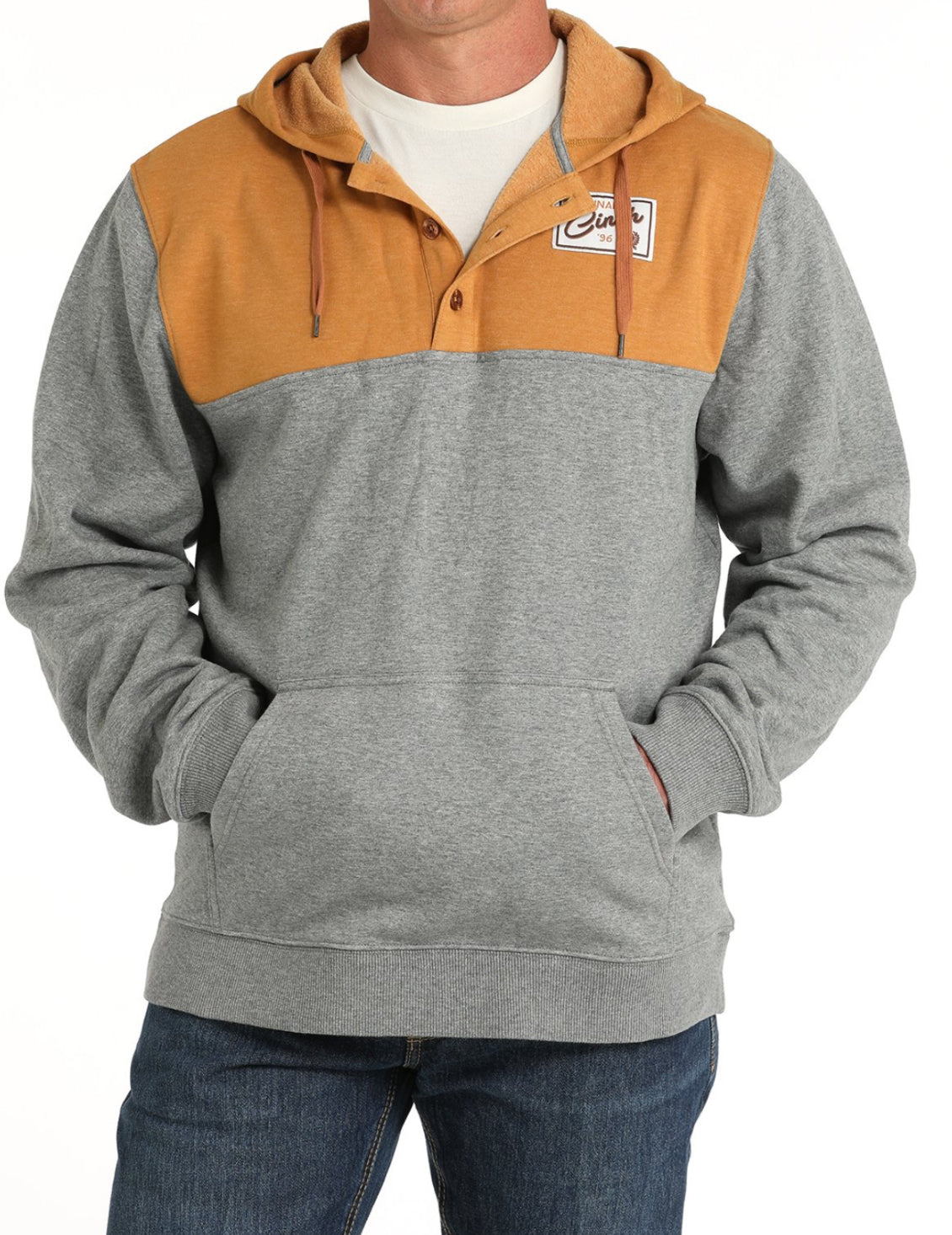 Cinch Men’s Color Blocked Hoodie- Multi