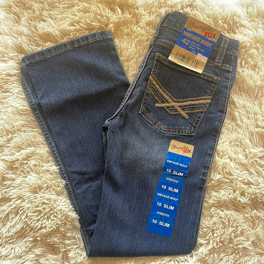 Wrangler Boy's 20X Vintage Boot-SLIM