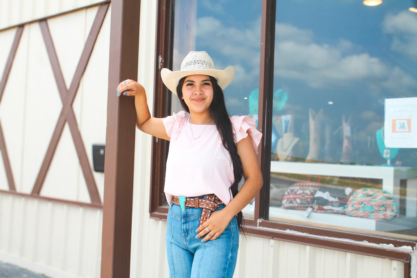 Blush Butterfly Top
